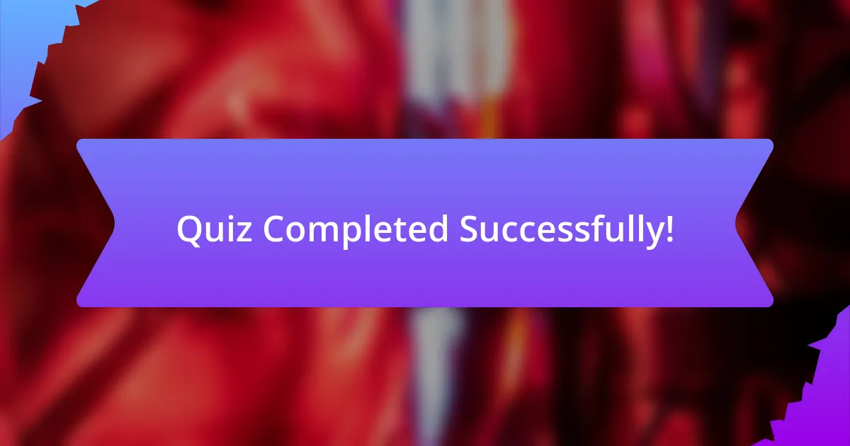 Quiz Completed Successfully!