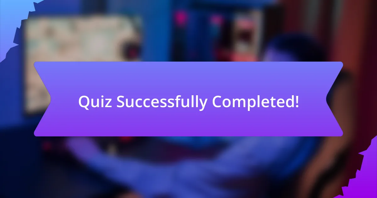 Quiz Successfully Completed!