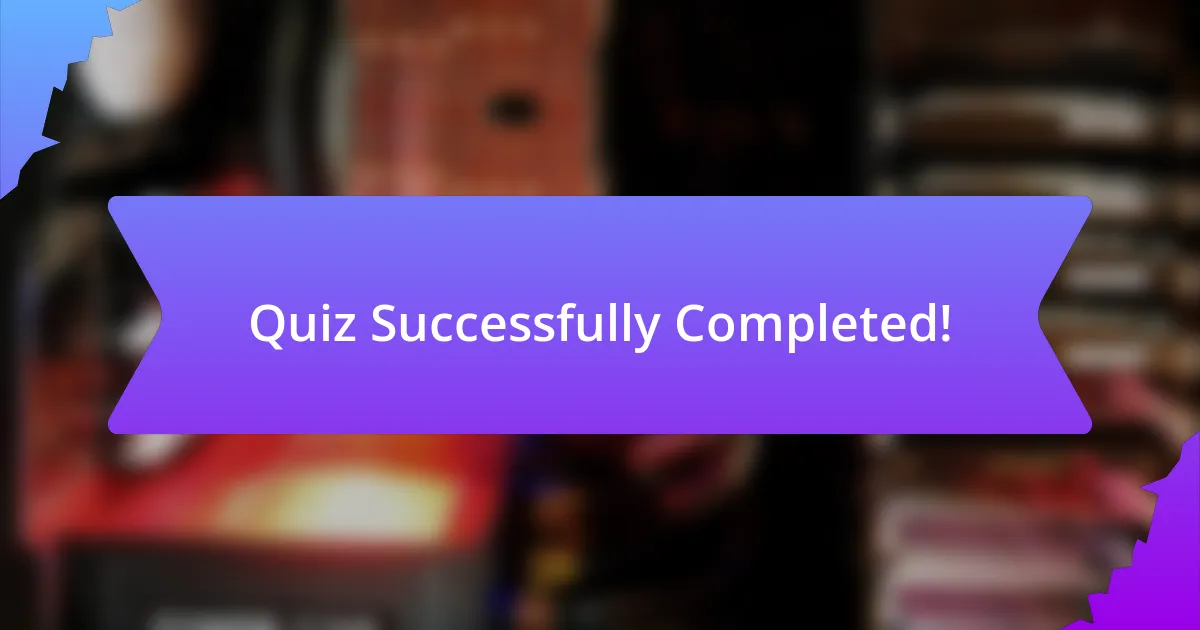 Quiz Successfully Completed!