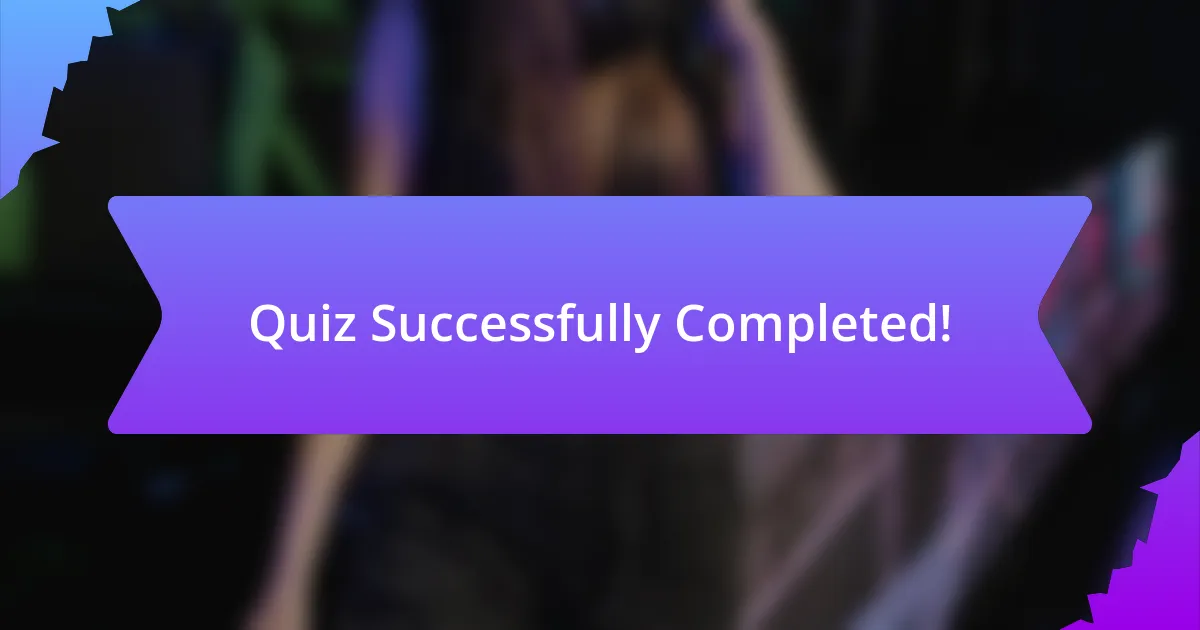 Quiz Successfully Completed!