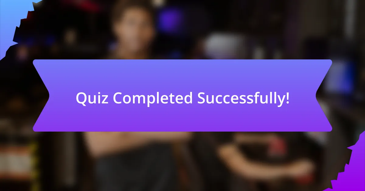 Quiz Completed Successfully!