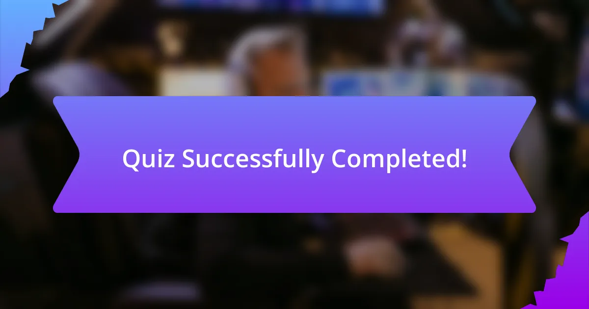 Quiz Successfully Completed!