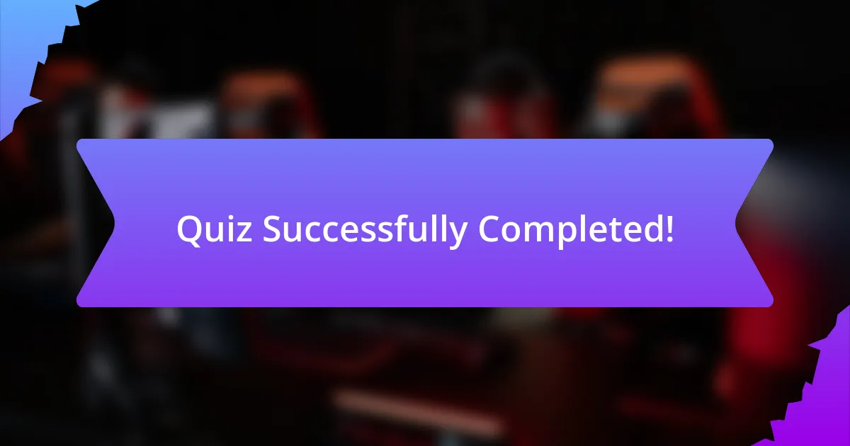Quiz Successfully Completed!