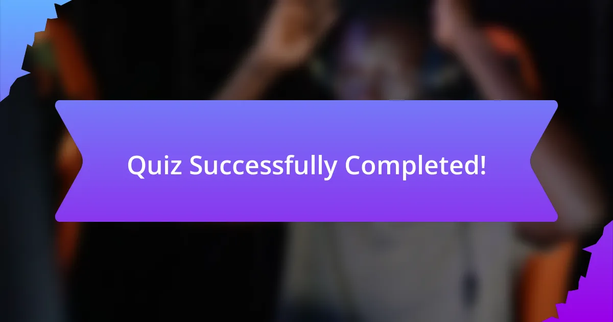 Quiz Successfully Completed!