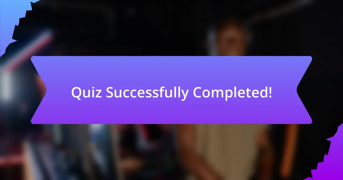 Quiz Successfully Completed!