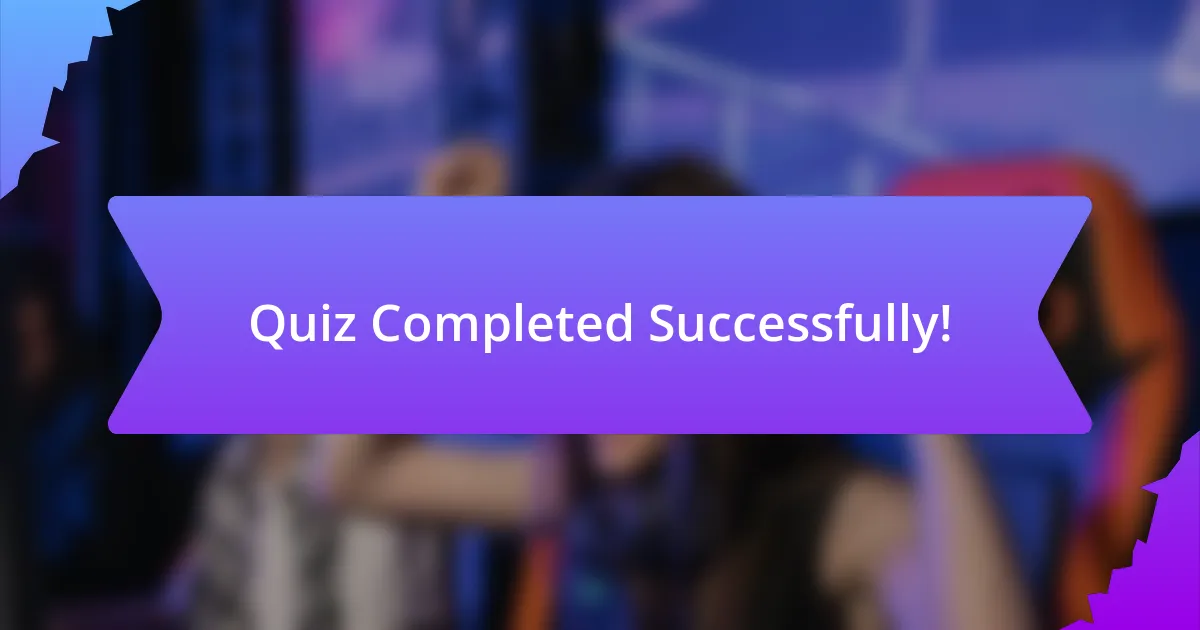 Quiz Completed Successfully!