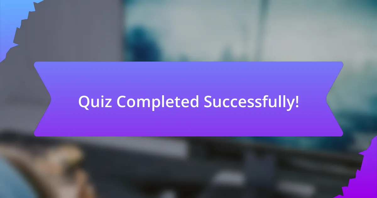 Quiz Completed Successfully!