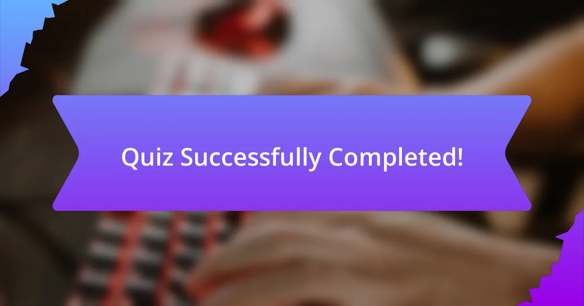 Quiz Successfully Completed!