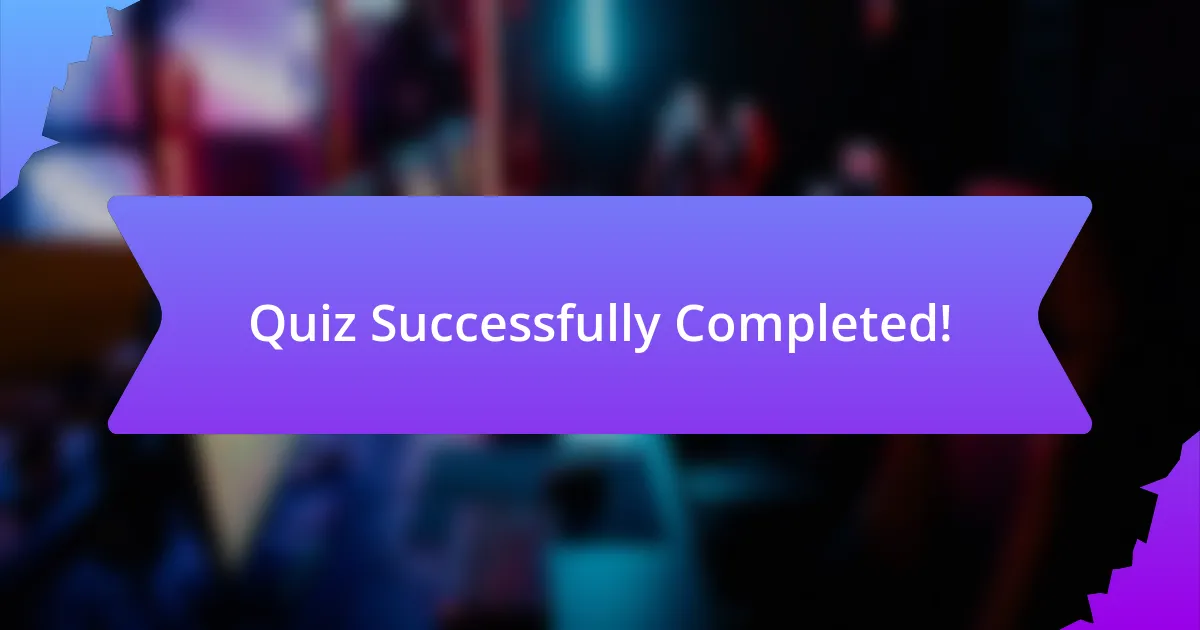 Quiz Successfully Completed!