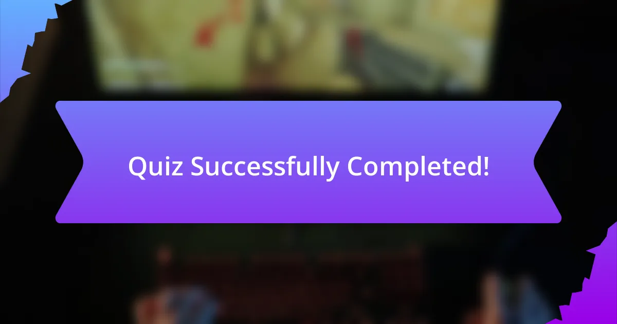 Quiz Successfully Completed!