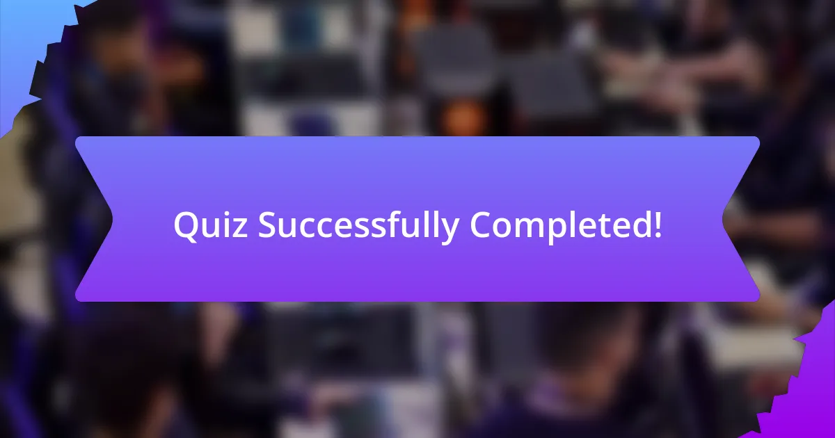 Quiz Successfully Completed!