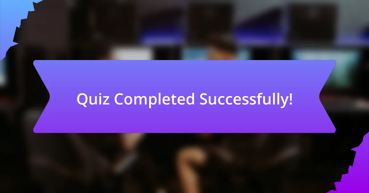 Quiz Completed Successfully!