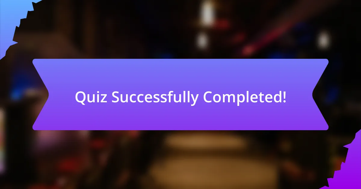 Quiz Successfully Completed!