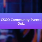 CSGO Community Events Quiz