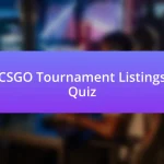 CSGO Tournament Listings Quiz