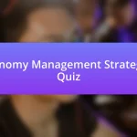 Economy Management Strategies Quiz
