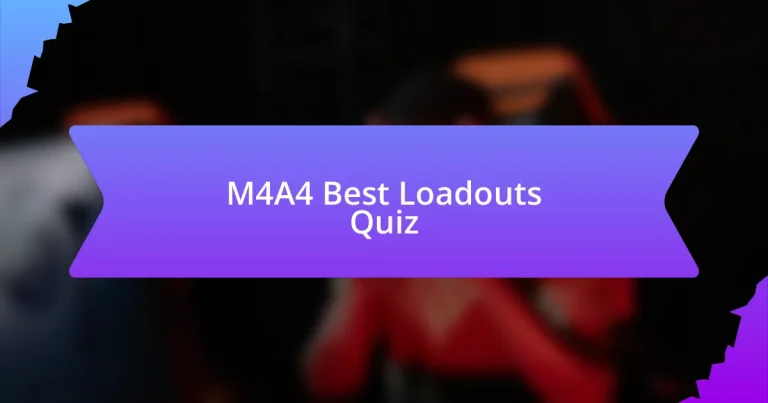 M4A4 Best Loadouts Quiz