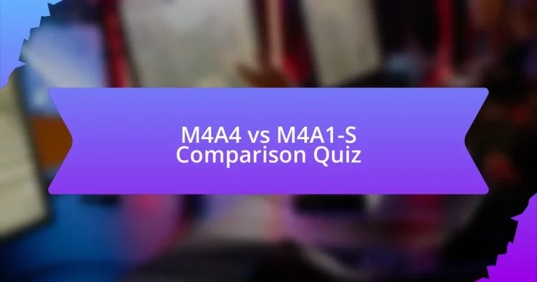 M4A4 vs M4A1-S Comparison Quiz