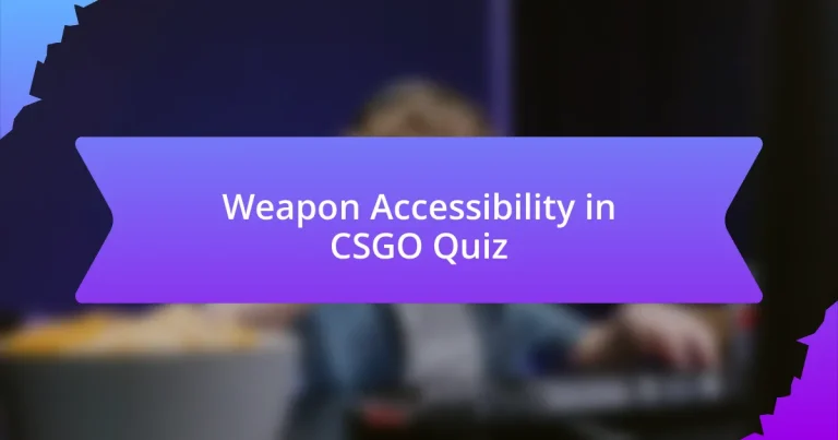 Weapon Accessibility in CSGO Quiz