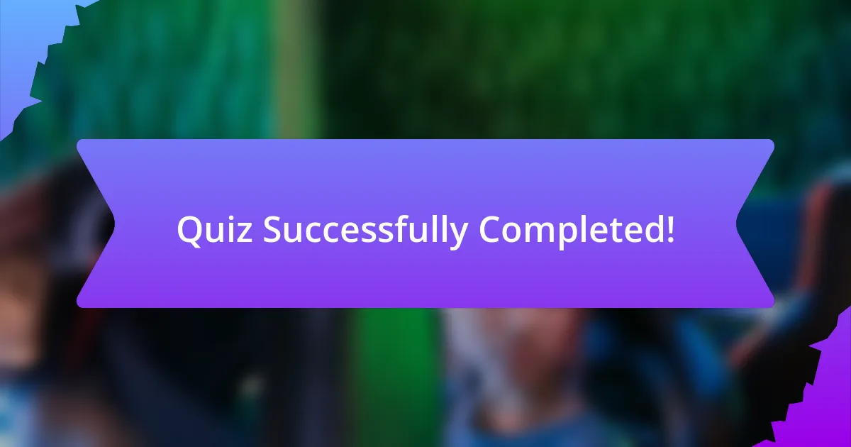 Quiz Successfully Completed!