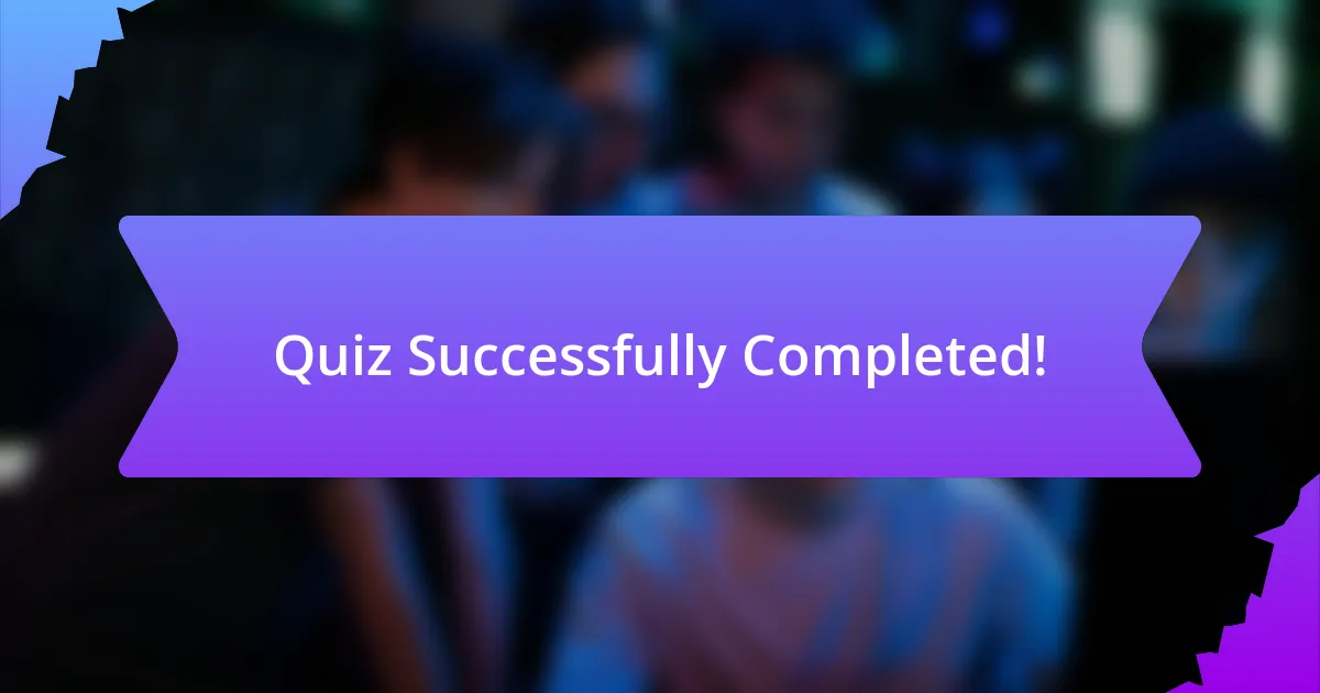 Quiz Successfully Completed!