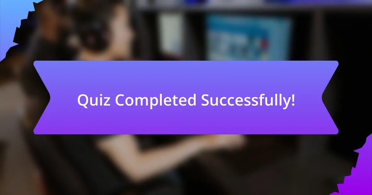 Quiz Completed Successfully!