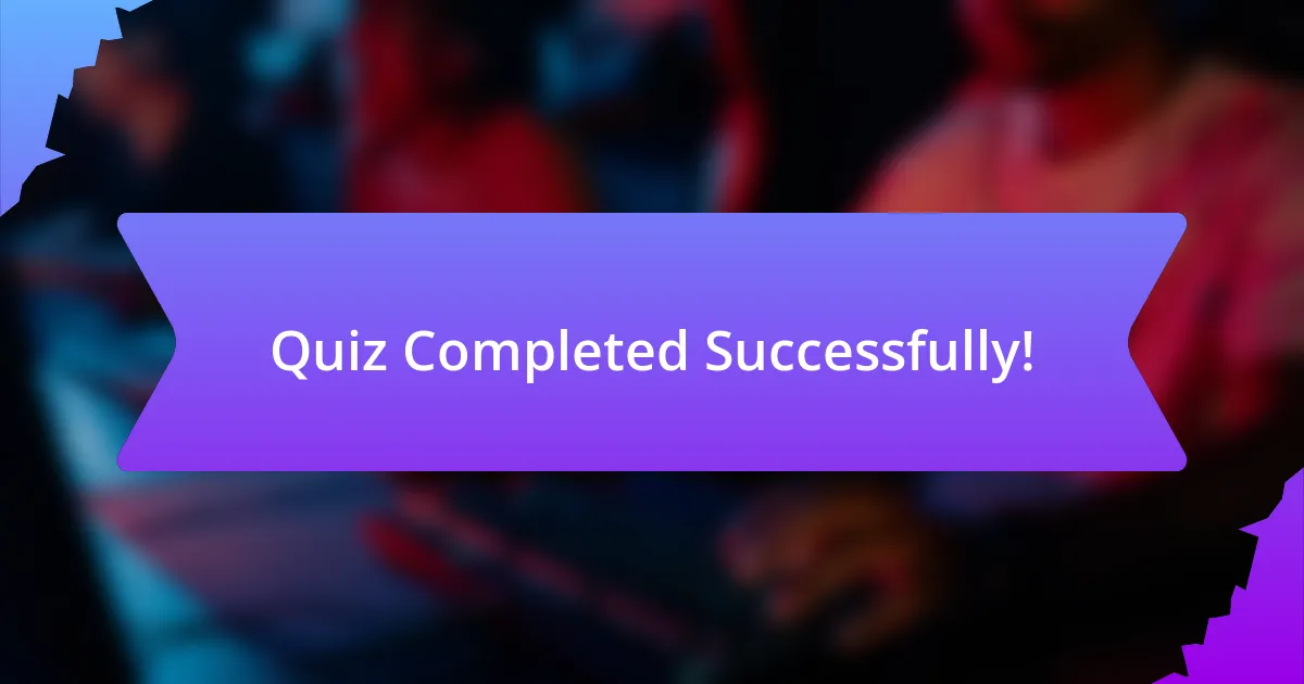 Quiz Completed Successfully!