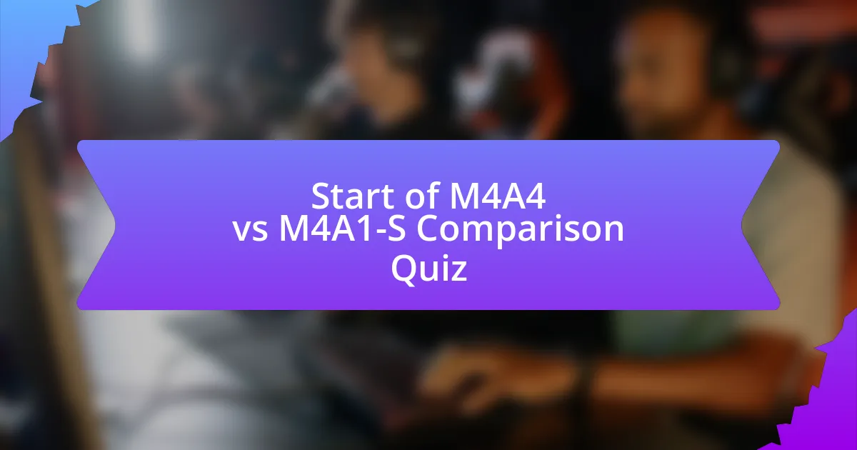 Start of M4A4 vs M4A1-S Comparison Quiz