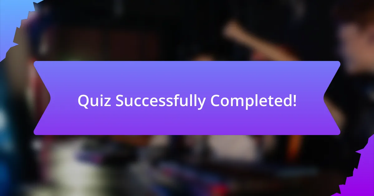 Quiz Successfully Completed!