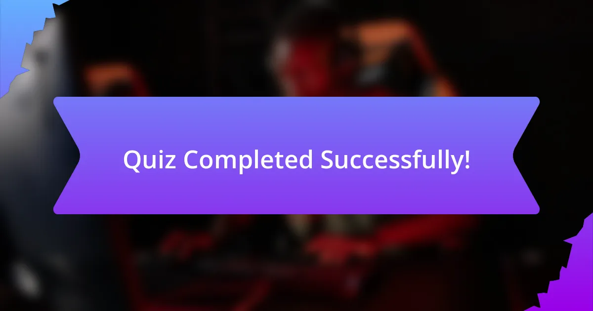 Quiz Completed Successfully!