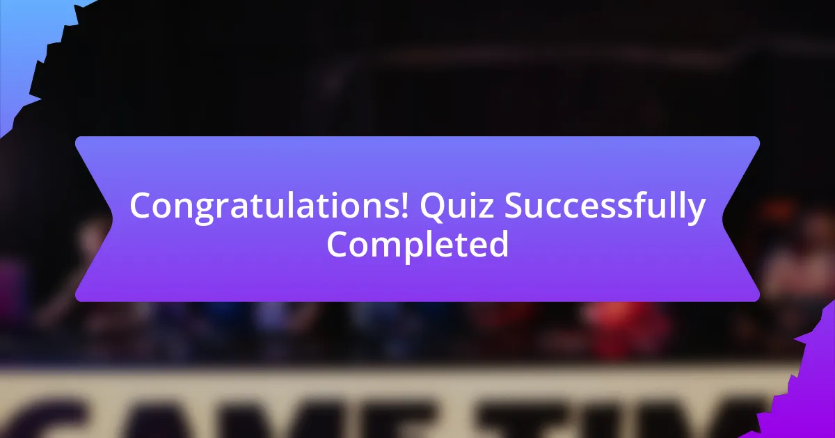 Congratulations! Quiz Successfully Completed