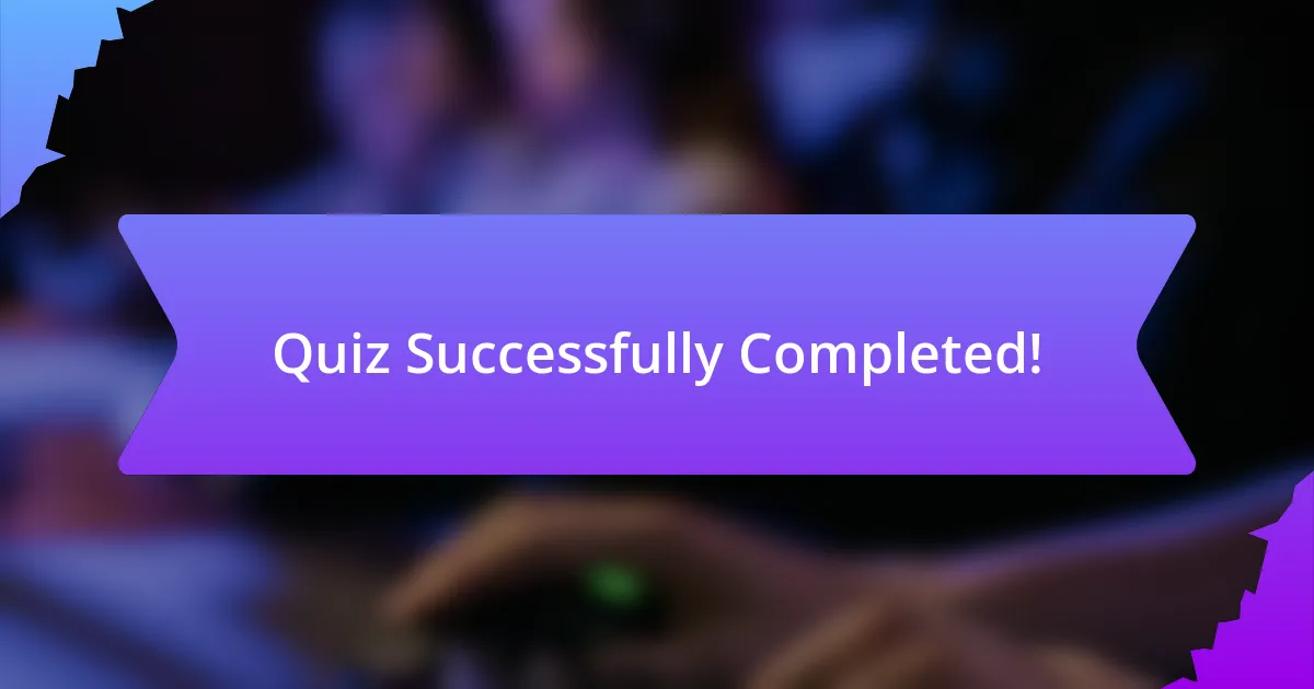 Quiz Successfully Completed!