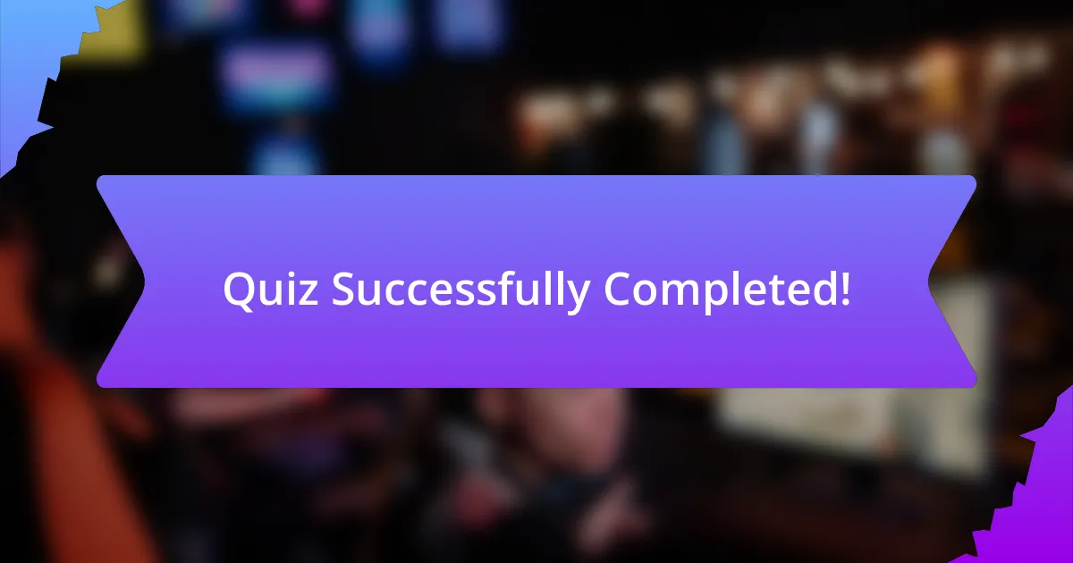Quiz Successfully Completed!