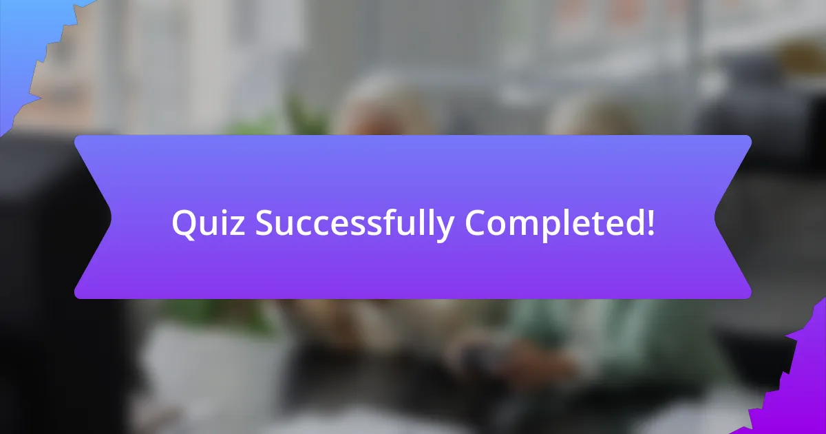 Quiz Successfully Completed!