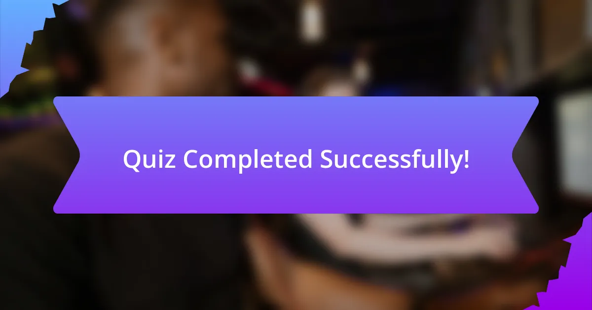 Quiz Completed Successfully!