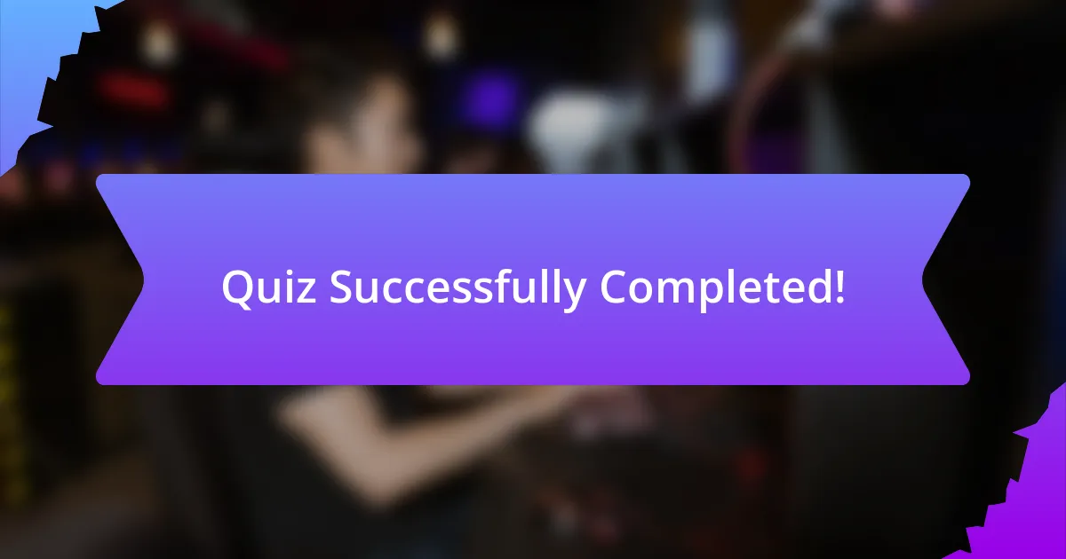 Quiz Successfully Completed!
