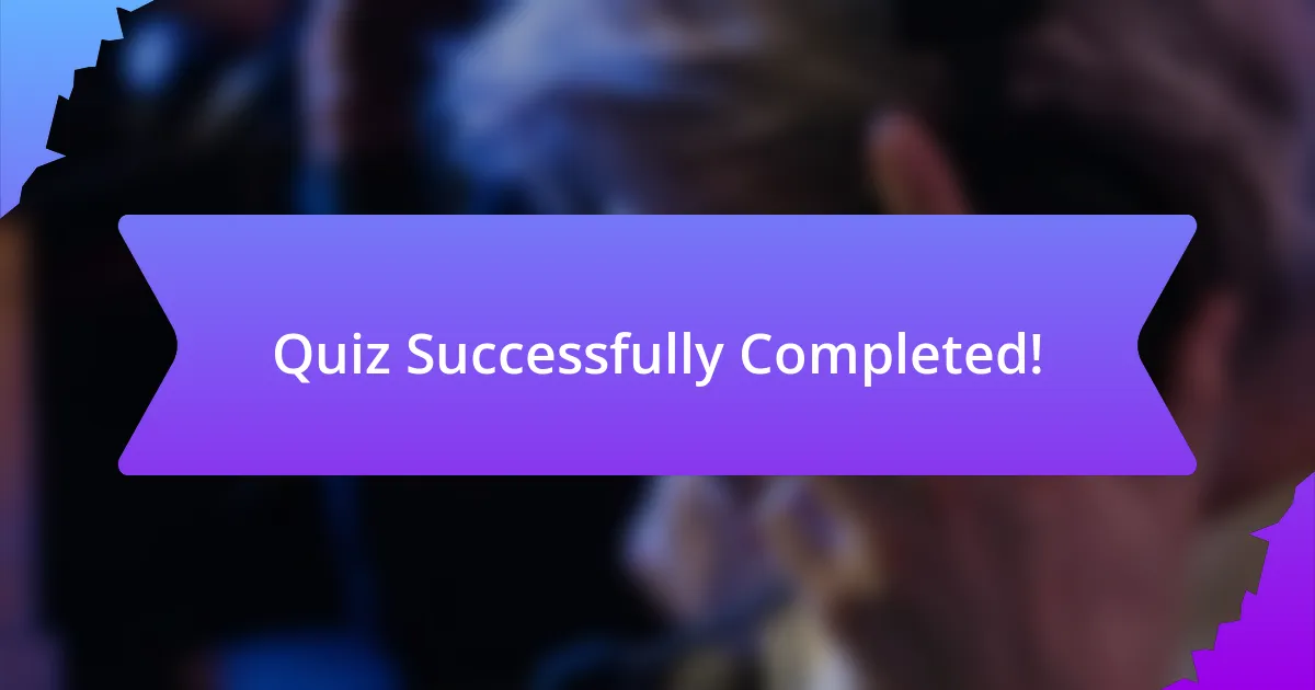Quiz Successfully Completed!