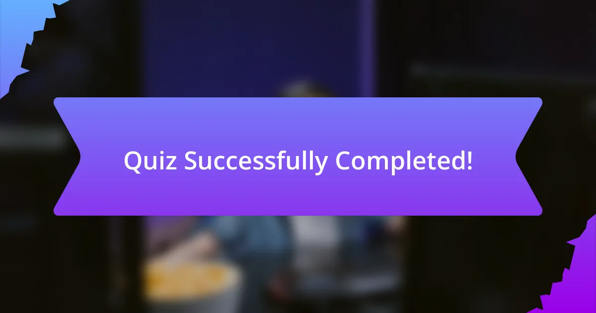 Quiz Successfully Completed!