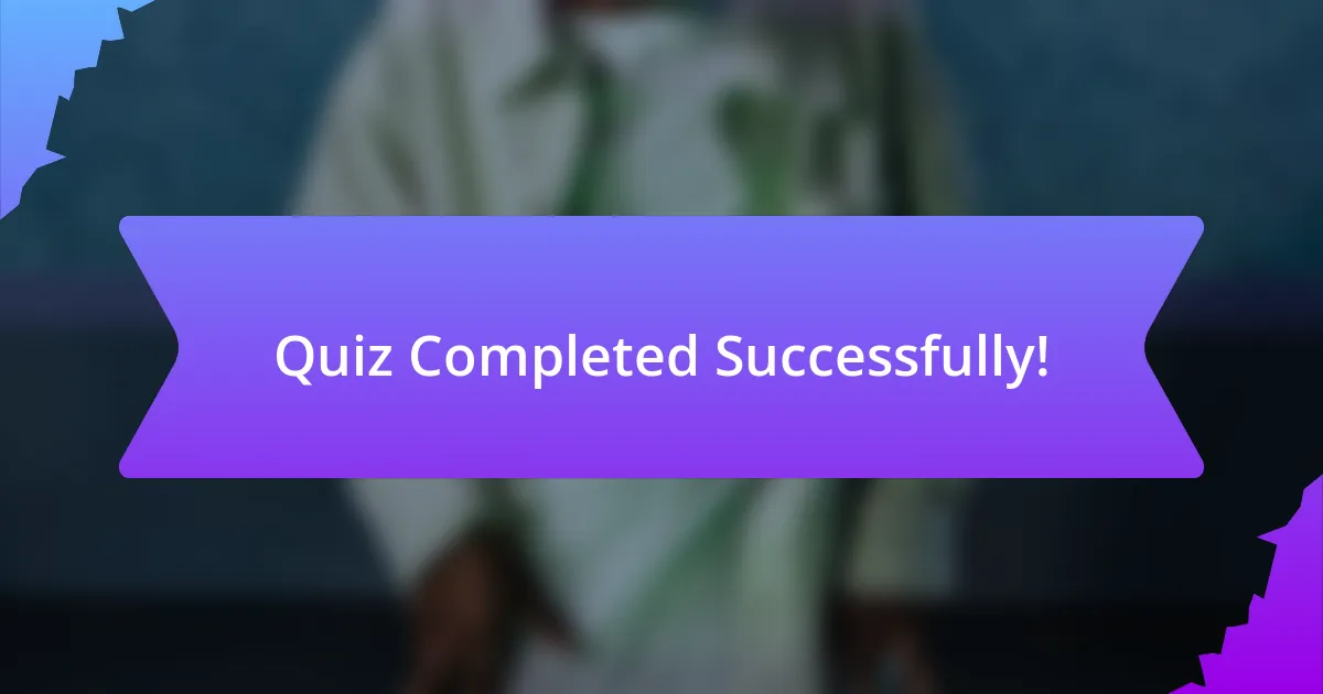Quiz Completed Successfully!