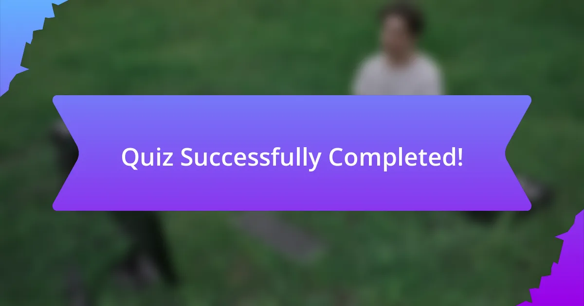 Quiz Successfully Completed!