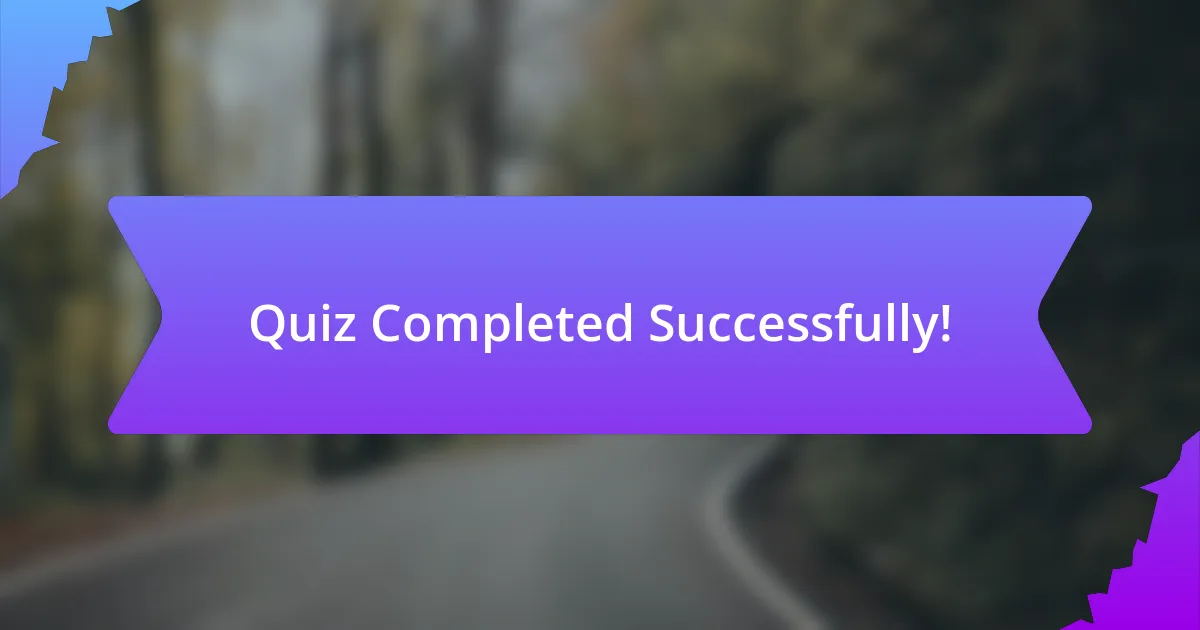 Quiz Completed Successfully!