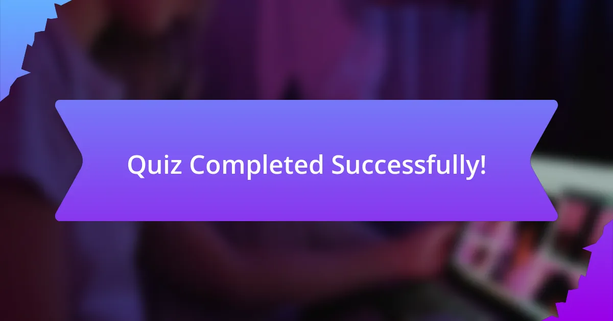 Quiz Completed Successfully!