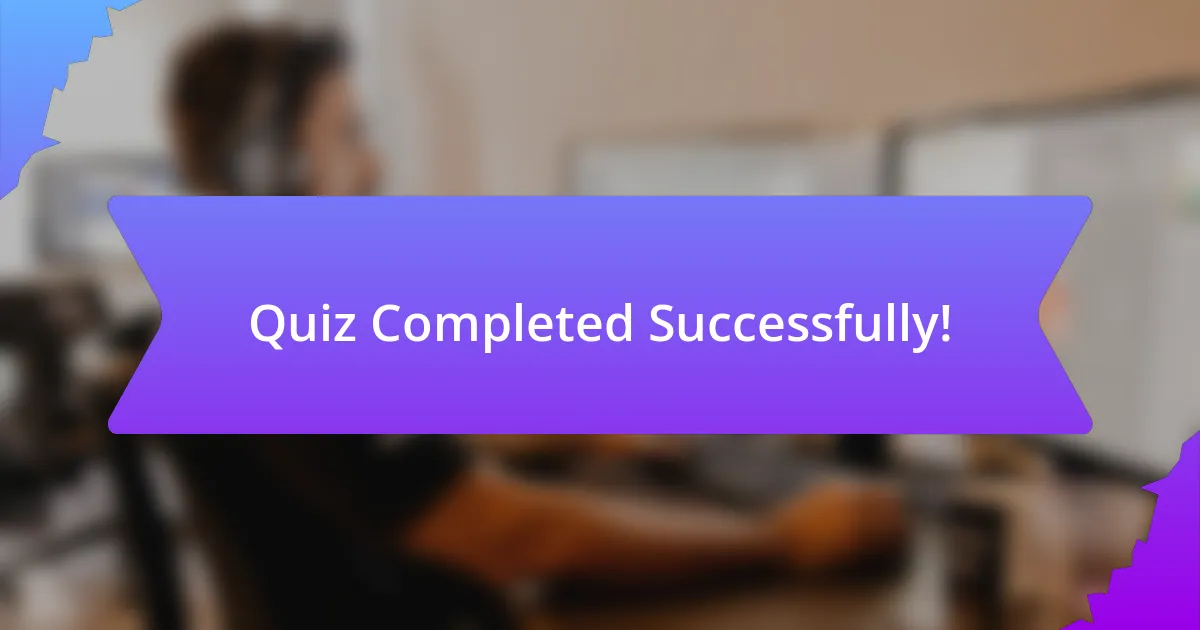 Quiz Completed Successfully!